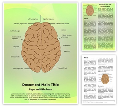 System Nervous Lateralization Editable Word Template