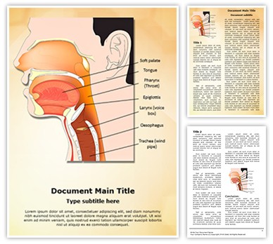 Nose Mouth and Throat Editable Word Template