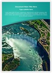 Niagara Falls Editable Template