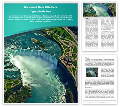 Niagara Falls Editable Word Template