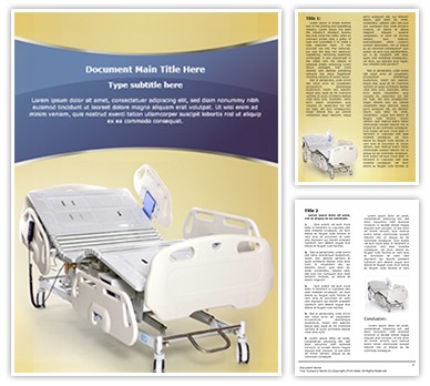 Hospital Stretcher Editable Word Template