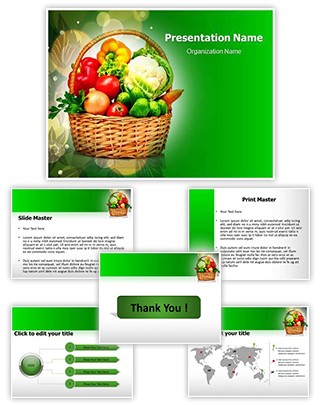 Vegetable Basket Editable PowerPoint Template
