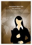 Business Female Entrepreneur Editable Template