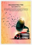 Gramophone Abstract Background Editable Template