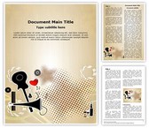 Music Abstract Background Editable PowerPoint Template