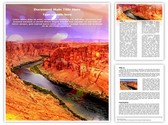 Desert River Editable PowerPoint Template