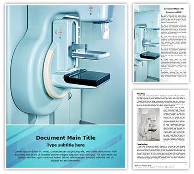 Mammography X Ray Machine Editable Word Template