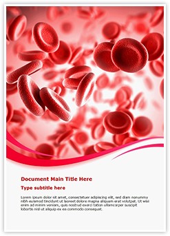Blood red Editable Word Template