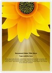 Sunflower Editable Template