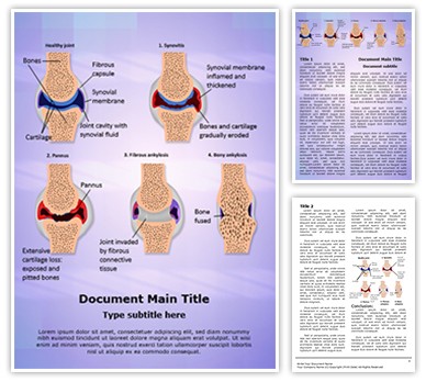 Synovial Rheumatoid Arthritis Stages Editable Word Template