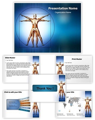 Vitruvian Man Editable PowerPoint Template