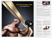 Fit young man Editable PowerPoint Template