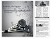 Microphones Editable PowerPoint Template