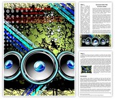 Disco Speakers Background Template