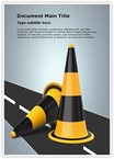 Traffic Cones Editable Template