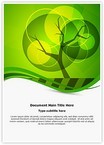 Green Tree Background Editable Template