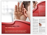 Effective listening Editable PowerPoint Template