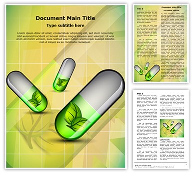 Herbal Capsules Editable Word Template