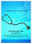 Medical Stethoscope Background Editable Template