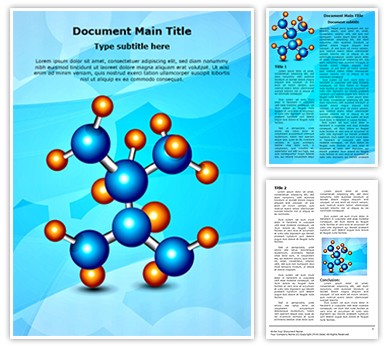 Molecule Structure Editable Word Template