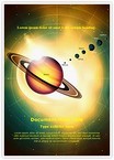Solar System Saturn Editable Template