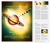 Solar System Saturn Editable PowerPoint Template