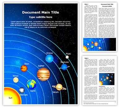Astronomy Solar System Editable Word Template