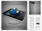 Tab Global Communication Editable PowerPoint Template