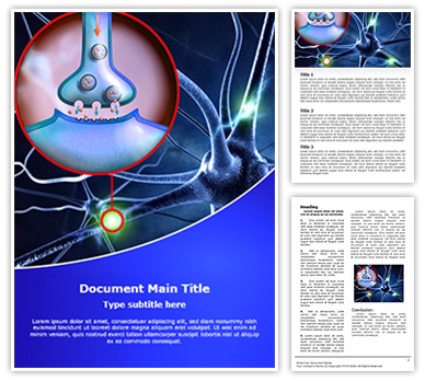 Neuron Synapse Editable Word Template