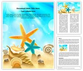 Beach Summer Holidays Editable PowerPoint Template