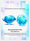 Blue Sapphire Diamond Editable Template