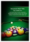 Billiard Table Editable Template