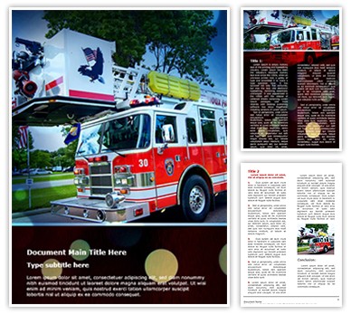 Fire Department Editable Word Template
