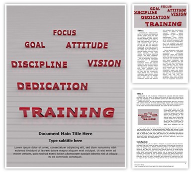 Business Training Editable Word Template