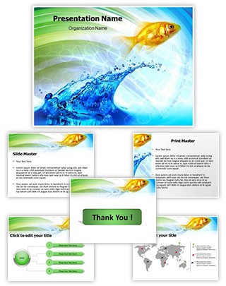 Water Fish Editable PowerPoint Template