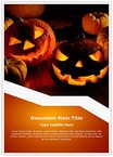 Halloween Pumpkin Editable Template