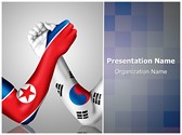 North and South Korea Editable PowerPoint Template