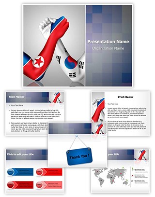 North and South Korea Editable PowerPoint Template