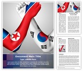 North and South Korea Editable PowerPoint Template