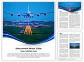 Plane Runway Editable PowerPoint Template