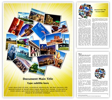 USA Tourism Editable Word Template