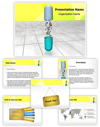 Medical Capsule Pills Editable PowerPoint Template