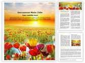 Nature Flowers Editable PowerPoint Template