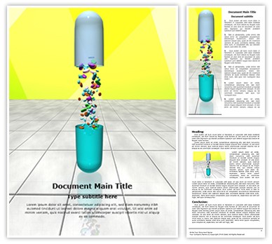 Medical Capsule Pills Editable Word Template