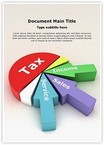 Tax Revenue Pie Chart Editable Template