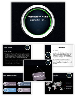 Ignition Button Editable PowerPoint Template