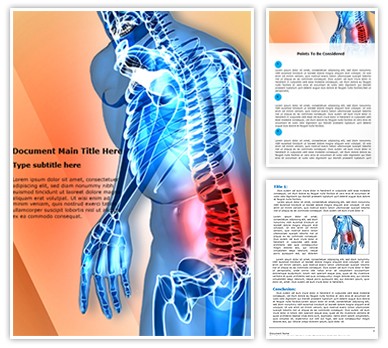 Back pain Editable Word Template