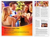 Night Drink Party Editable PowerPoint Template