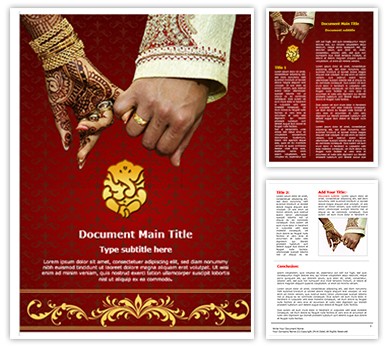 Indian Wedding Editable Word Template