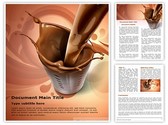 chocolate milk Editable PowerPoint Template